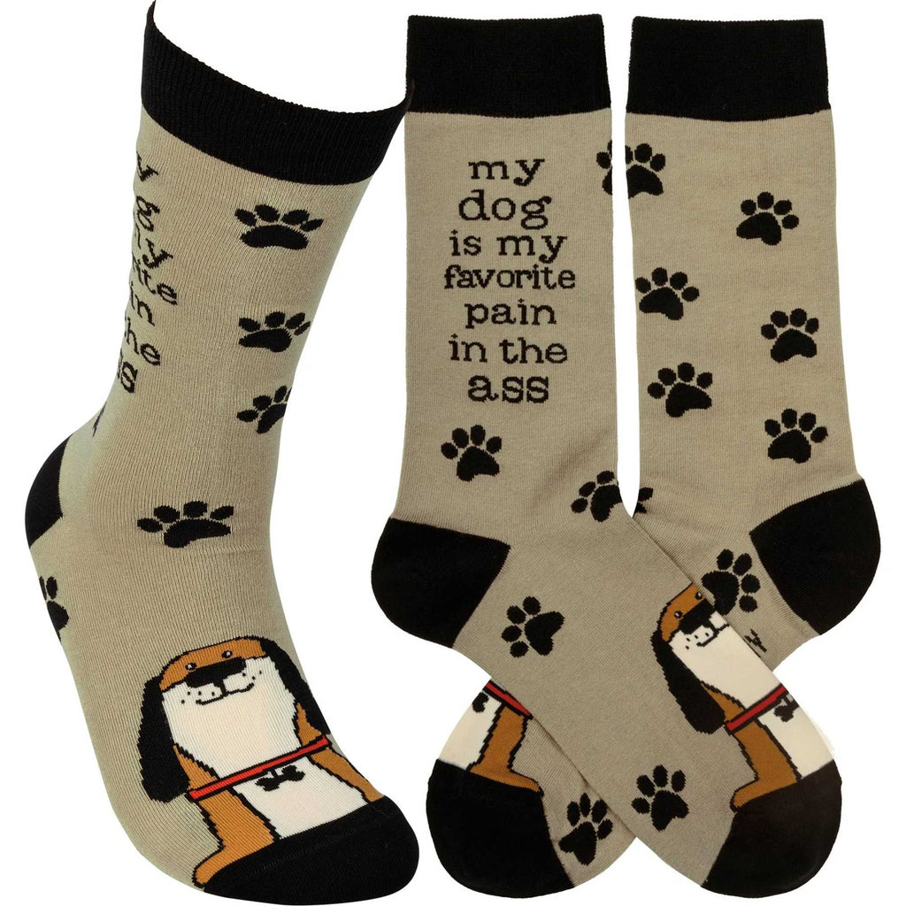65649 My Dog Is My Favorite Pain In The Ass Sock 109888