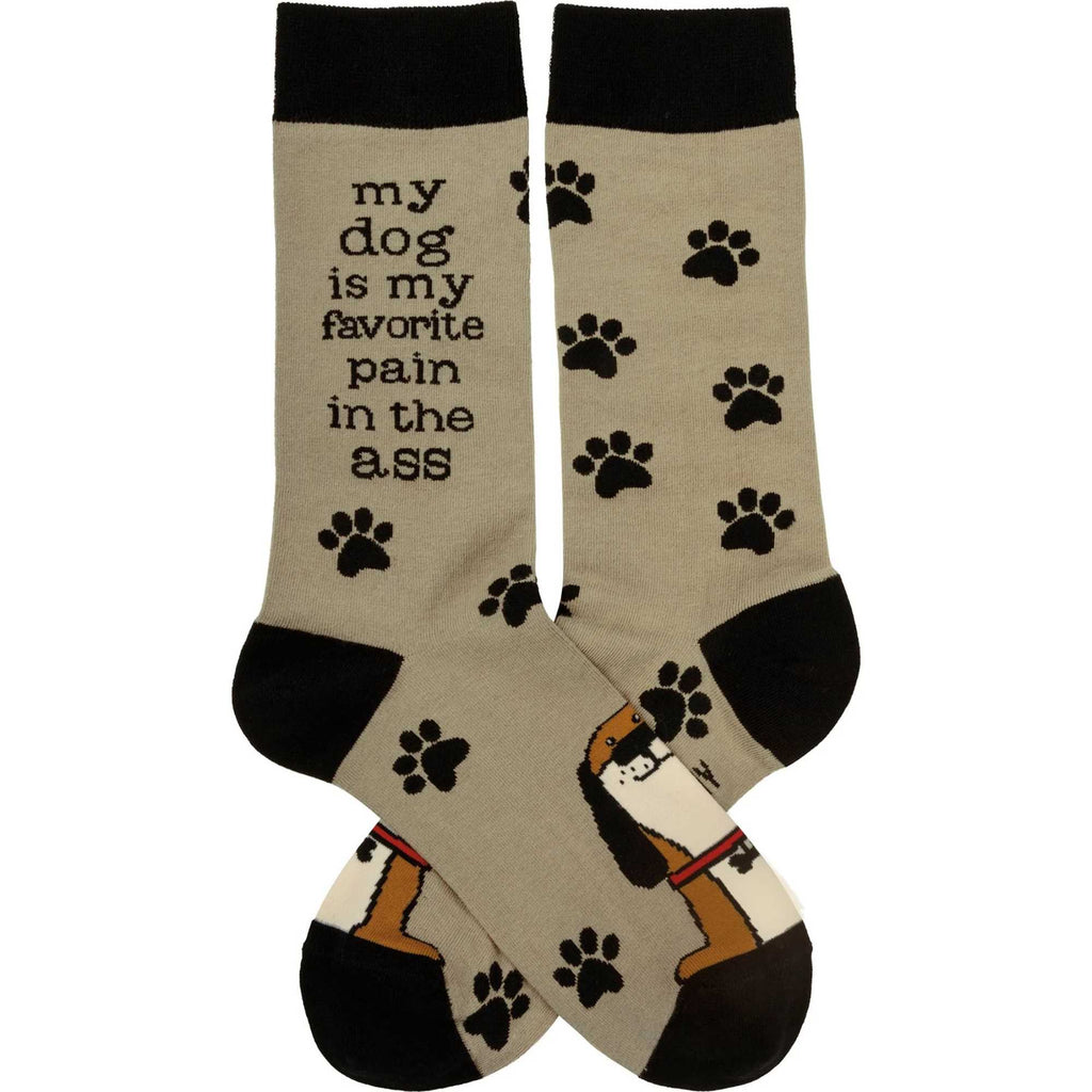 65649 My Dog Is My Favorite Pain In The Ass Sock 109888