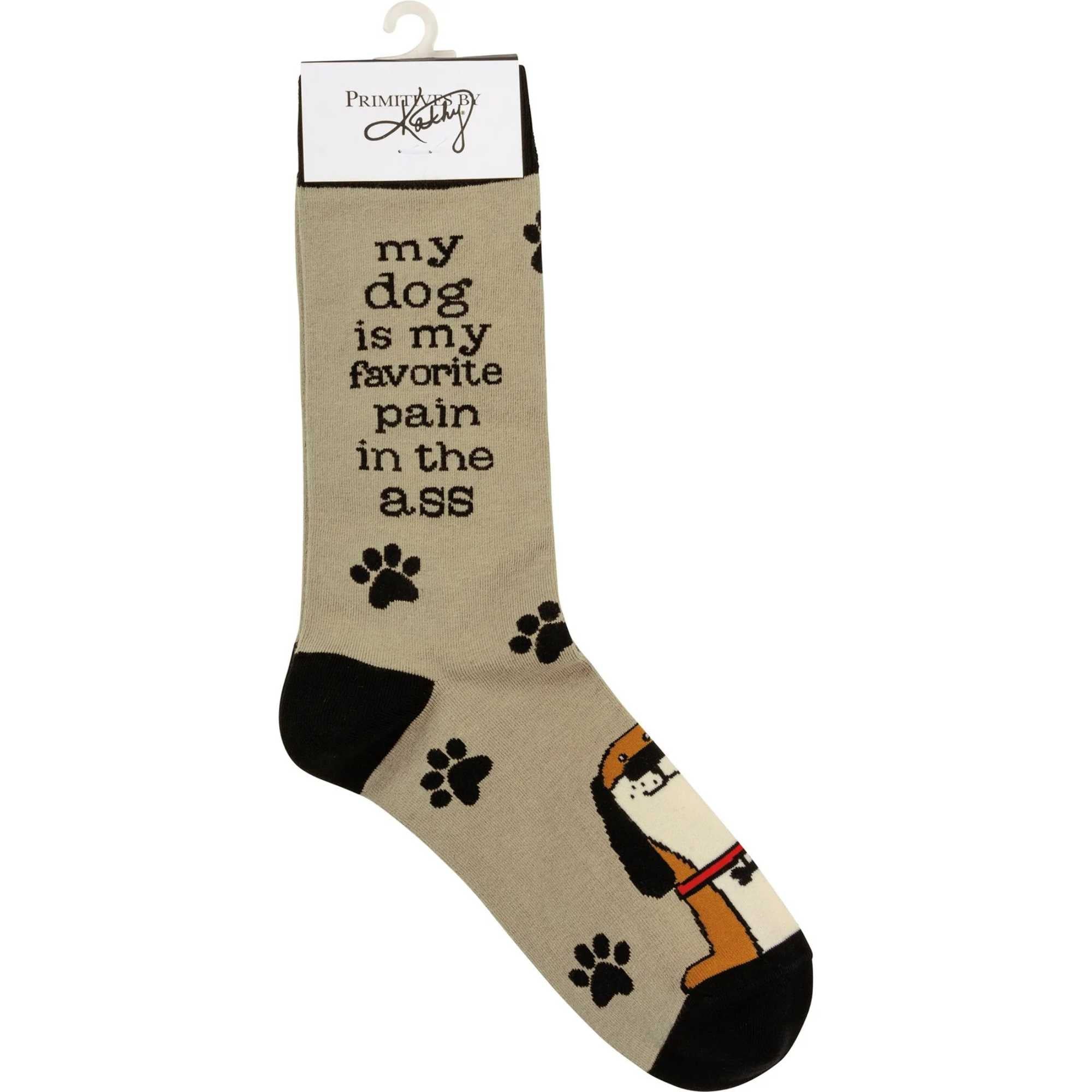 65649 My Dog Is My Favorite Pain In The Ass Sock 109888