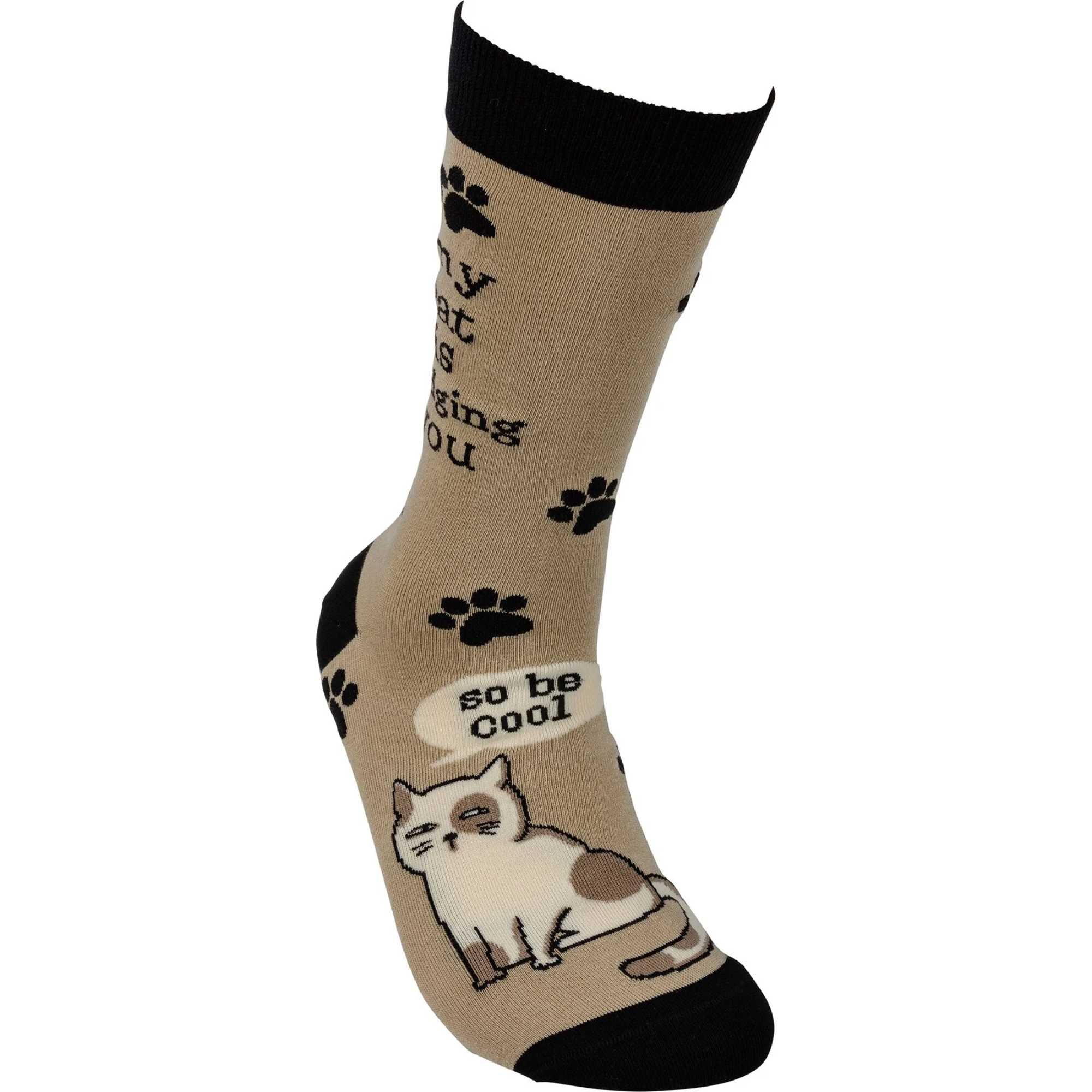 65651 My Cat Is Judging You Socks 109889
