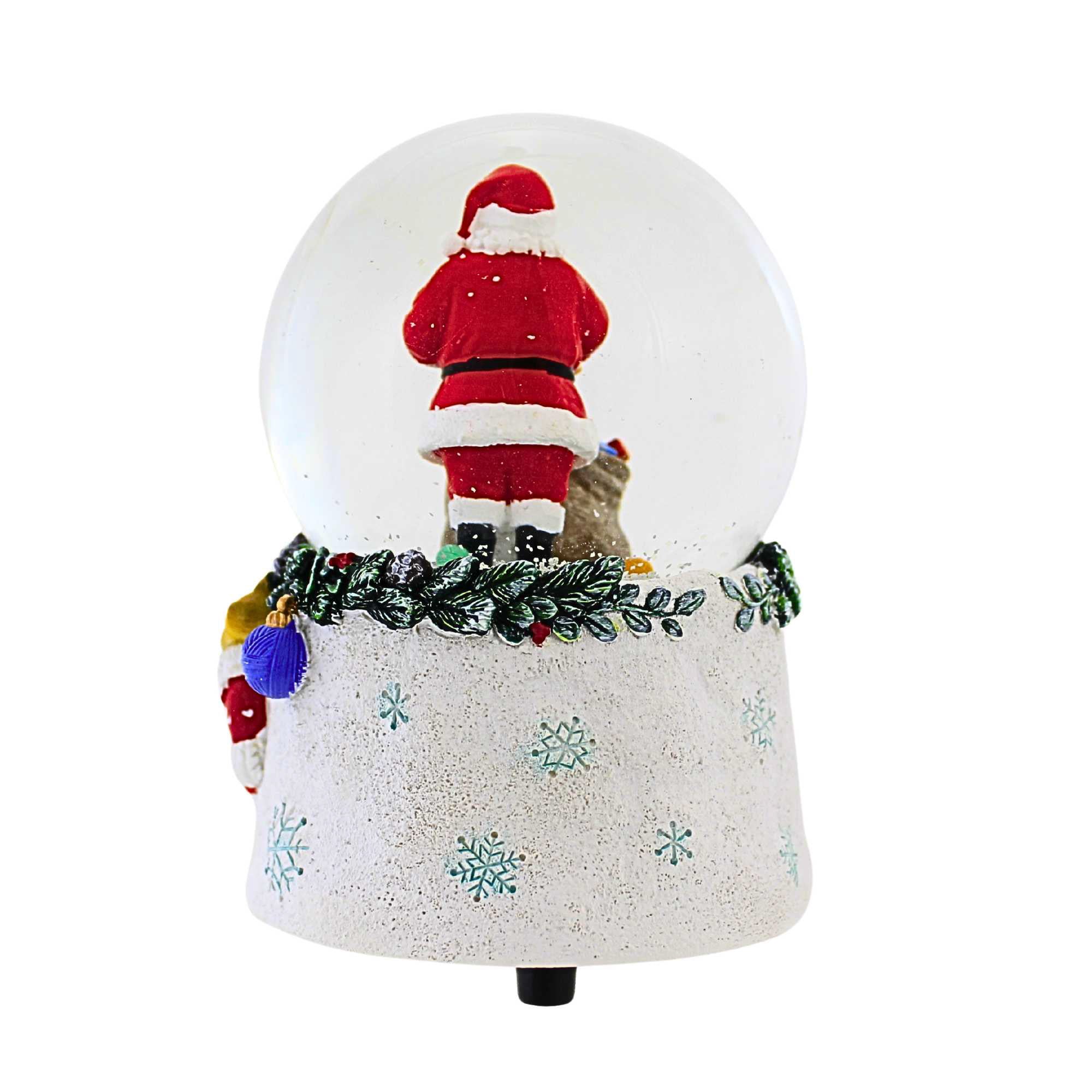 65667 Musical Cat Santa Dome 138069