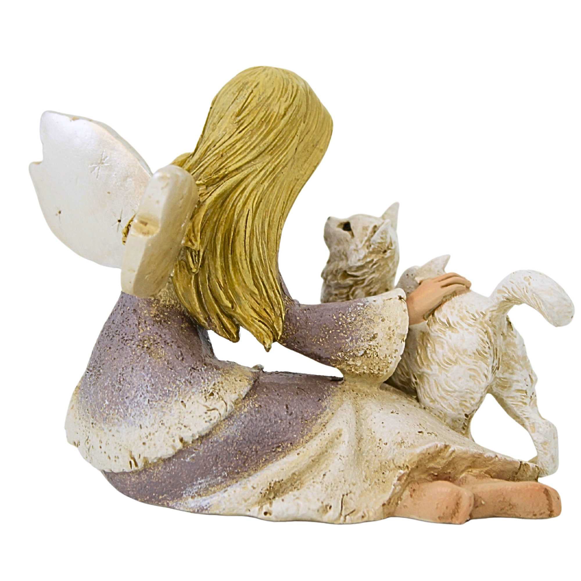 65902 Angel With Cat Figurine 22178