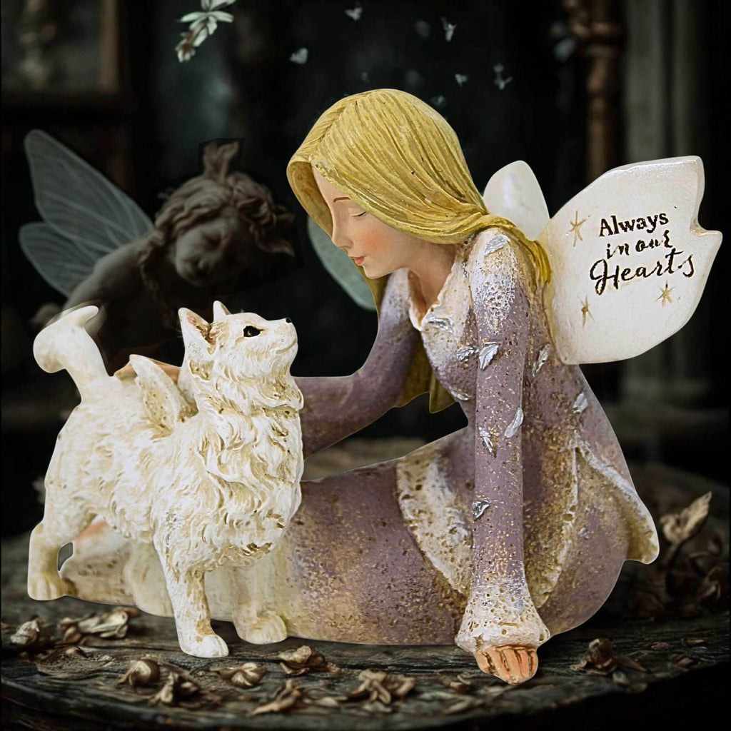 65902 Angel With Cat Figurine 22178