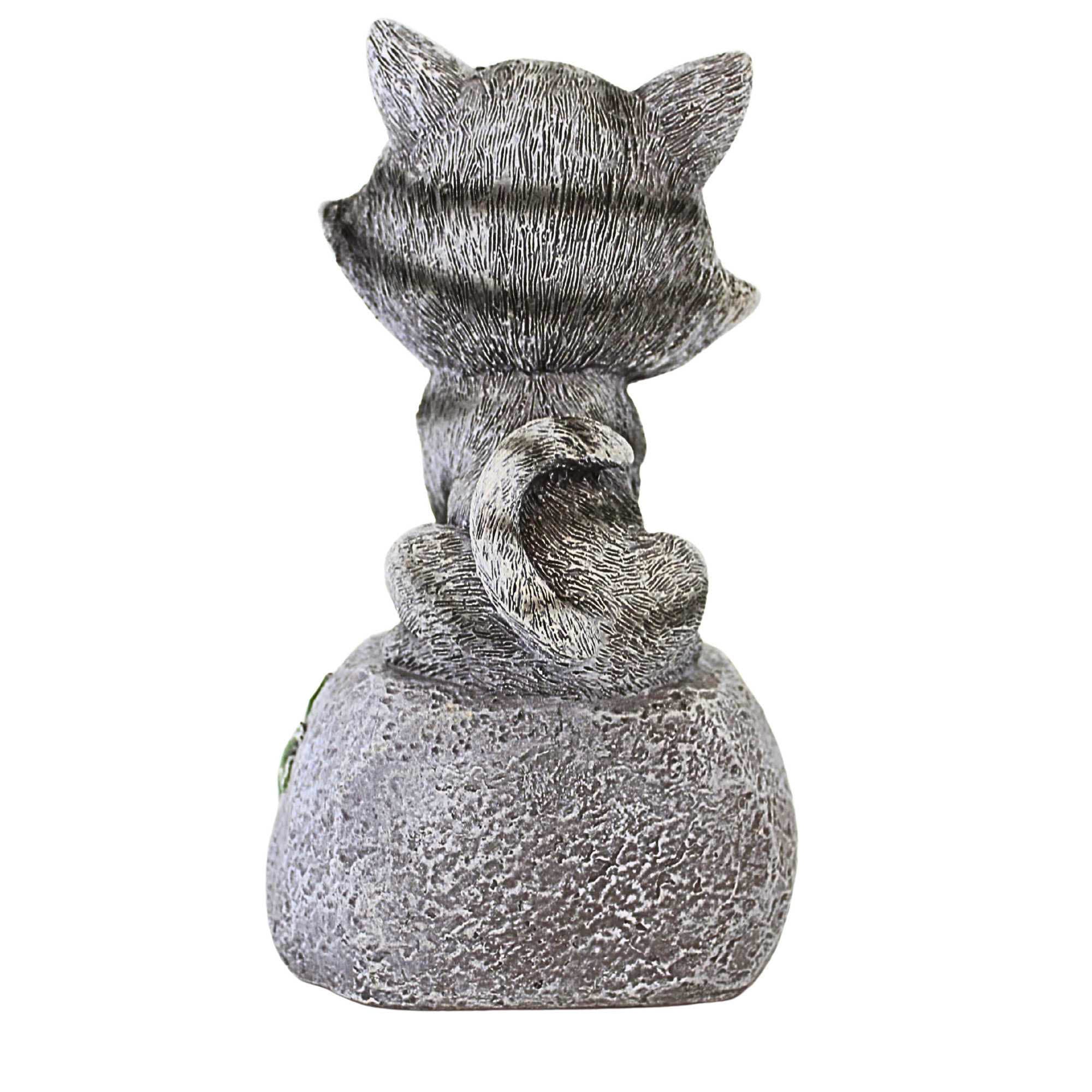 65912 Cat On Stone Figurine 15489