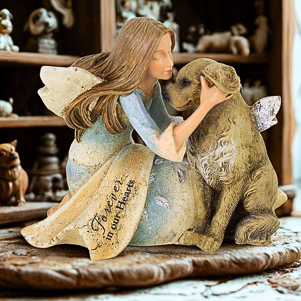 65919 Angel With Dog Figurine 22177