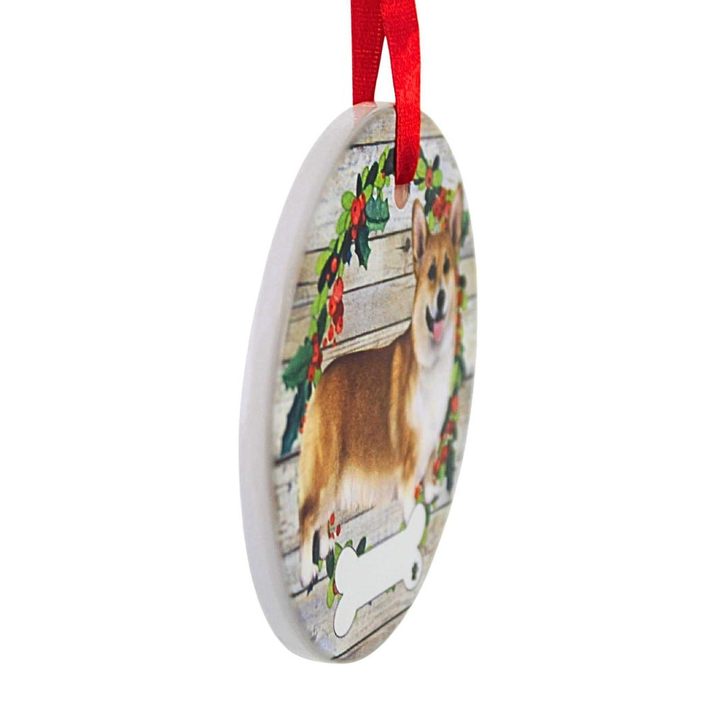 66501 Ceramic Welsh Corgi Ornament 550100FB