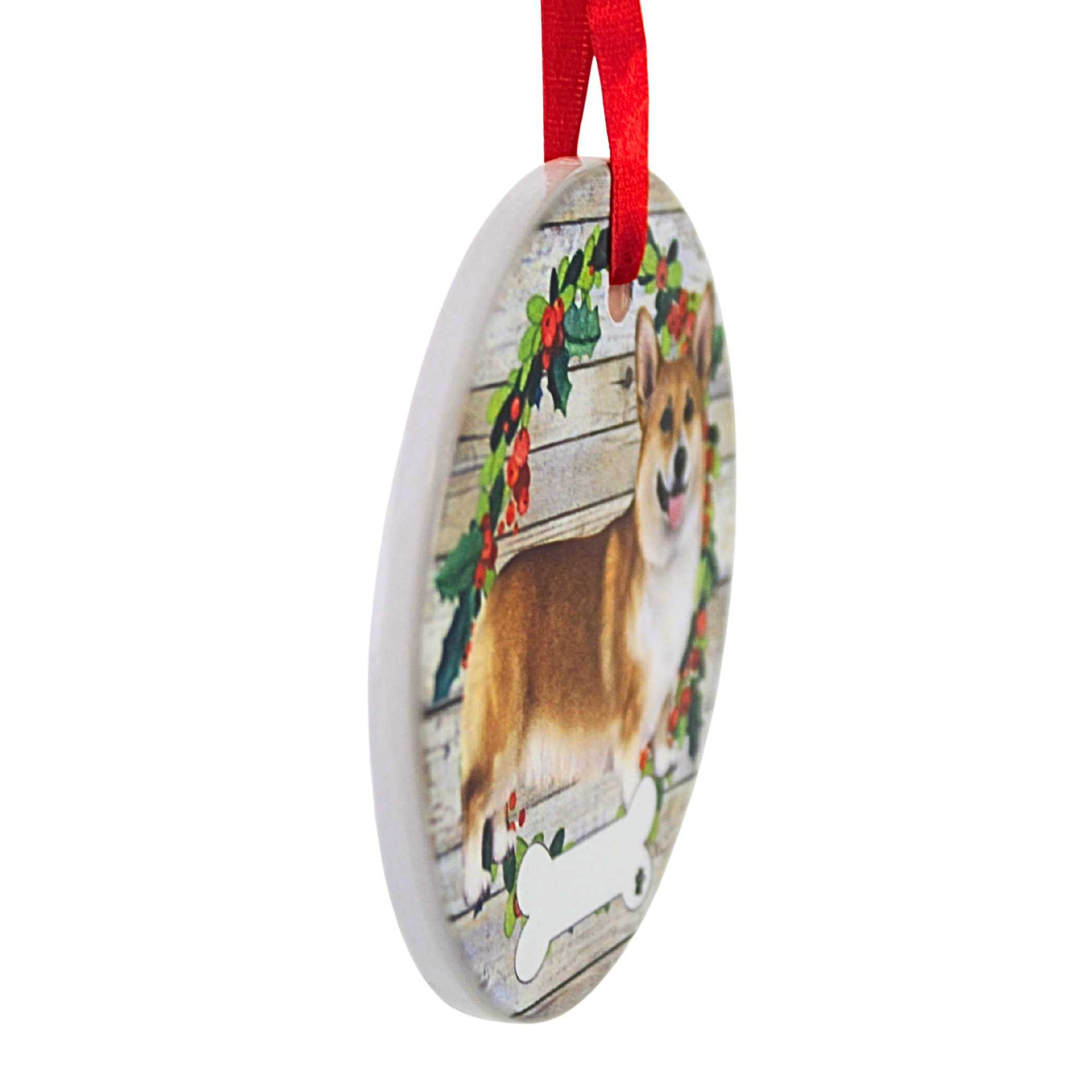 66501 Ceramic Welsh Corgi Ornament 550100FB