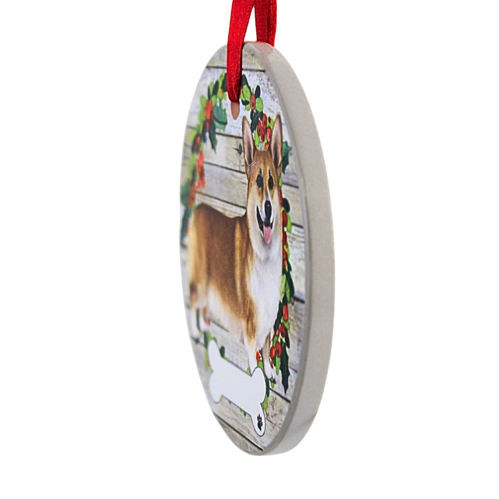 66501 Ceramic Welsh Corgi Ornament 550100FB