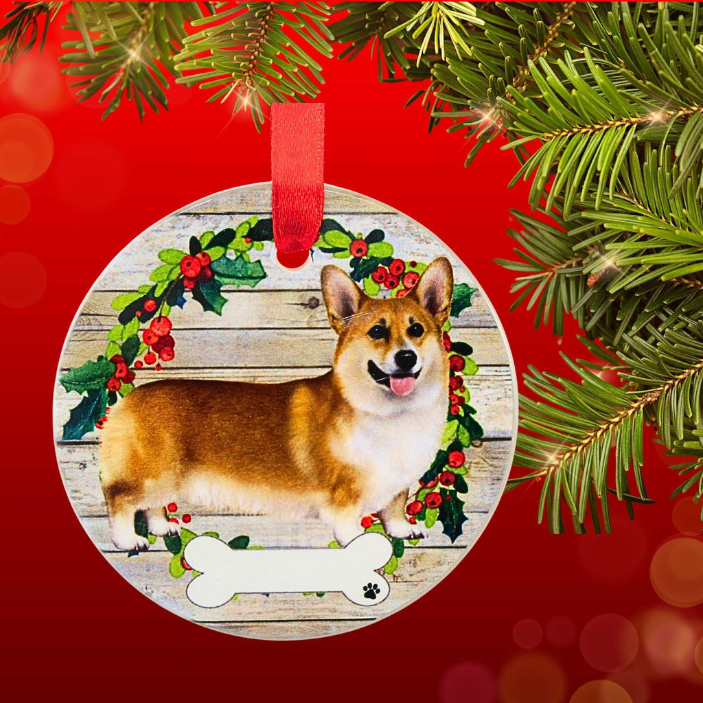 66501 Ceramic Welsh Corgi Ornament 550100FB