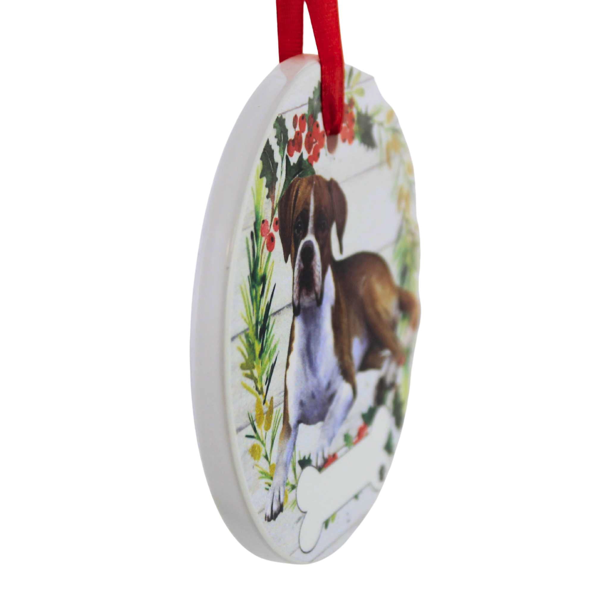 66503 Ceramic Boxer Ornament 5506FB