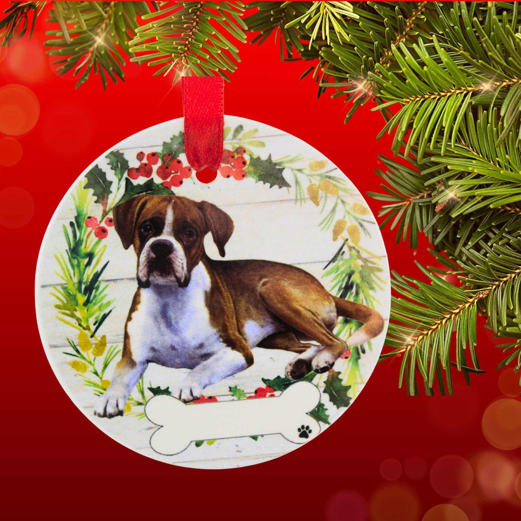 66503 Ceramic Boxer Ornament 5506FB