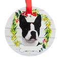 66505 Ceramic Boston Terrier Ornament 55076
