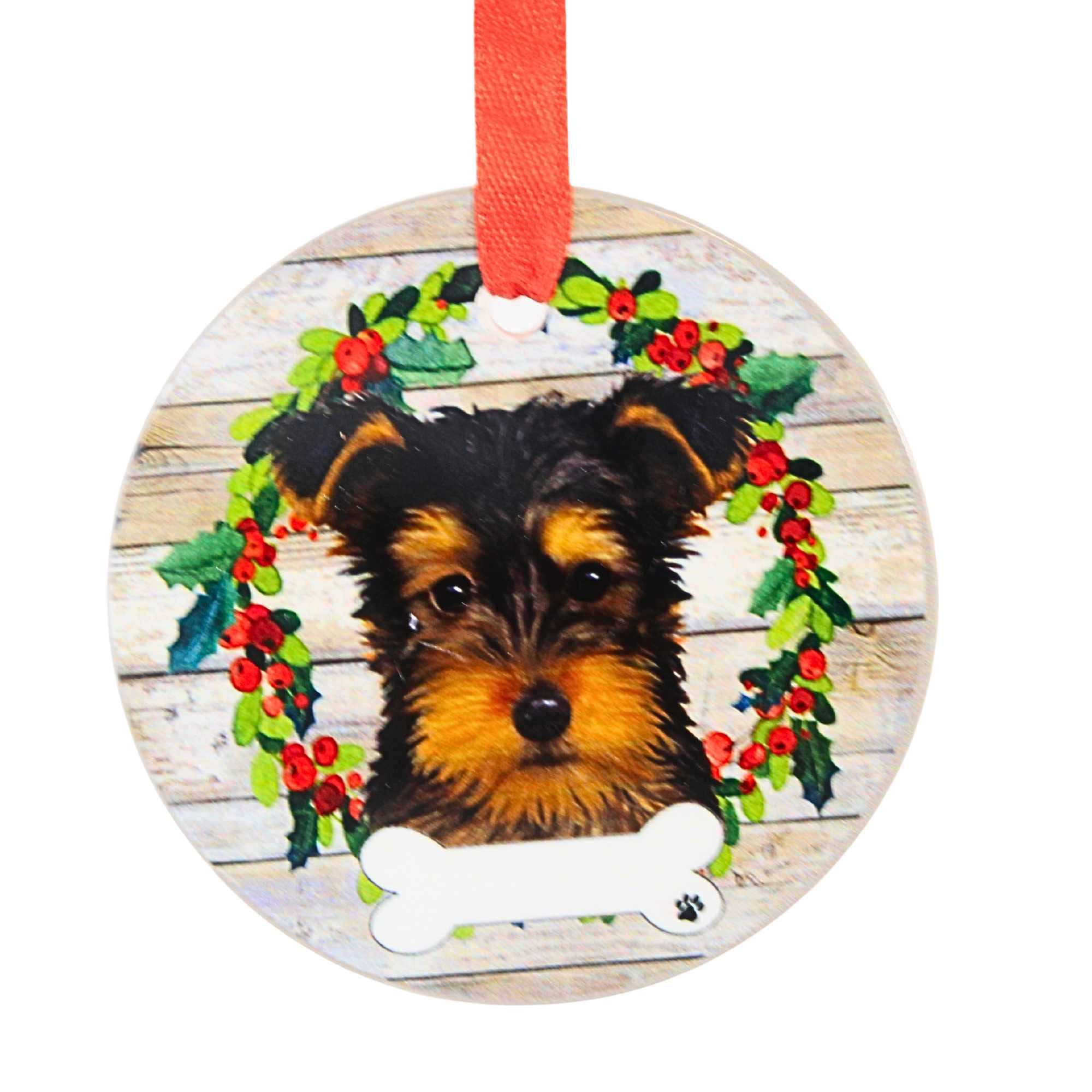 66507 Ceramic Yorkie Ornament 550107