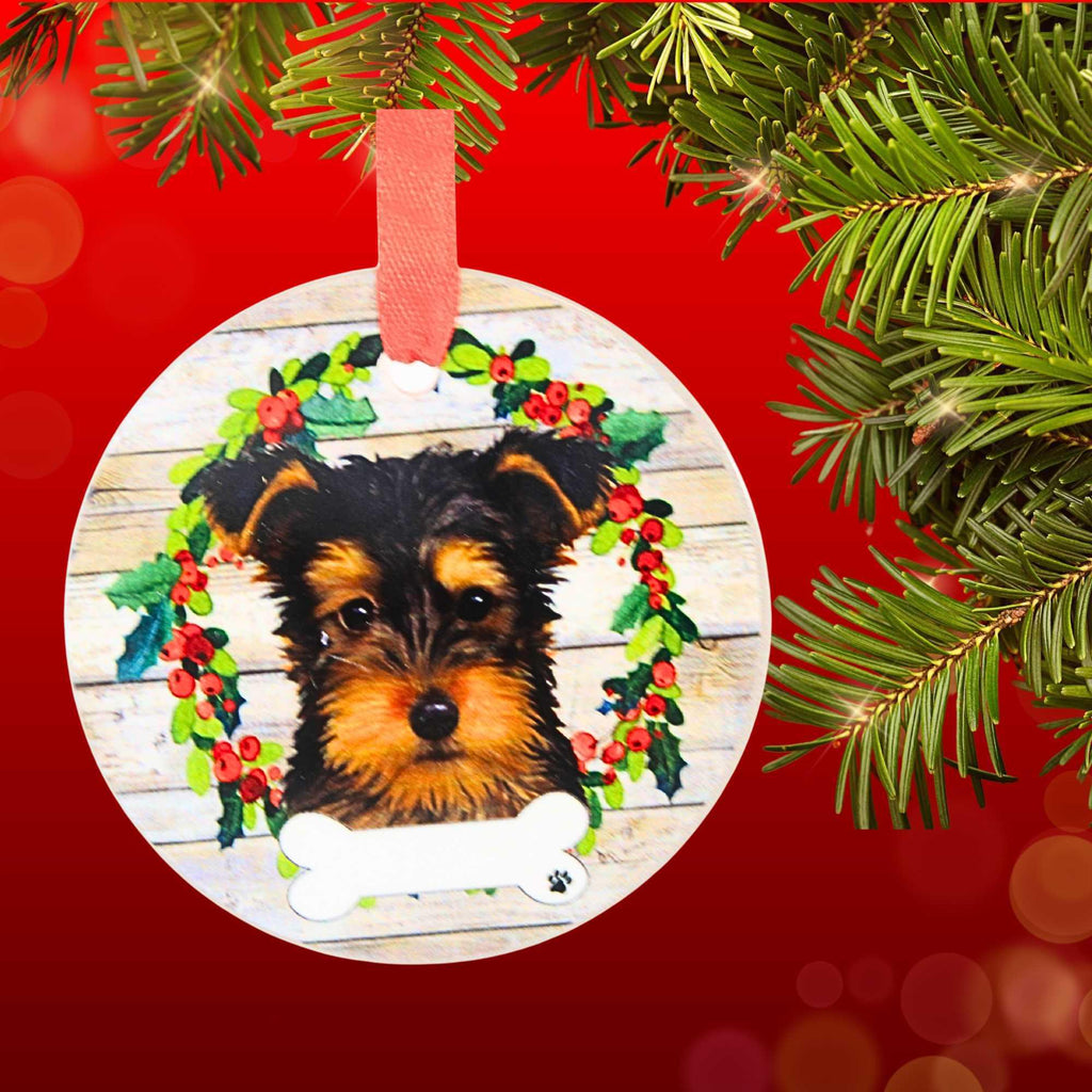 66507 Ceramic Yorkie Ornament 550107