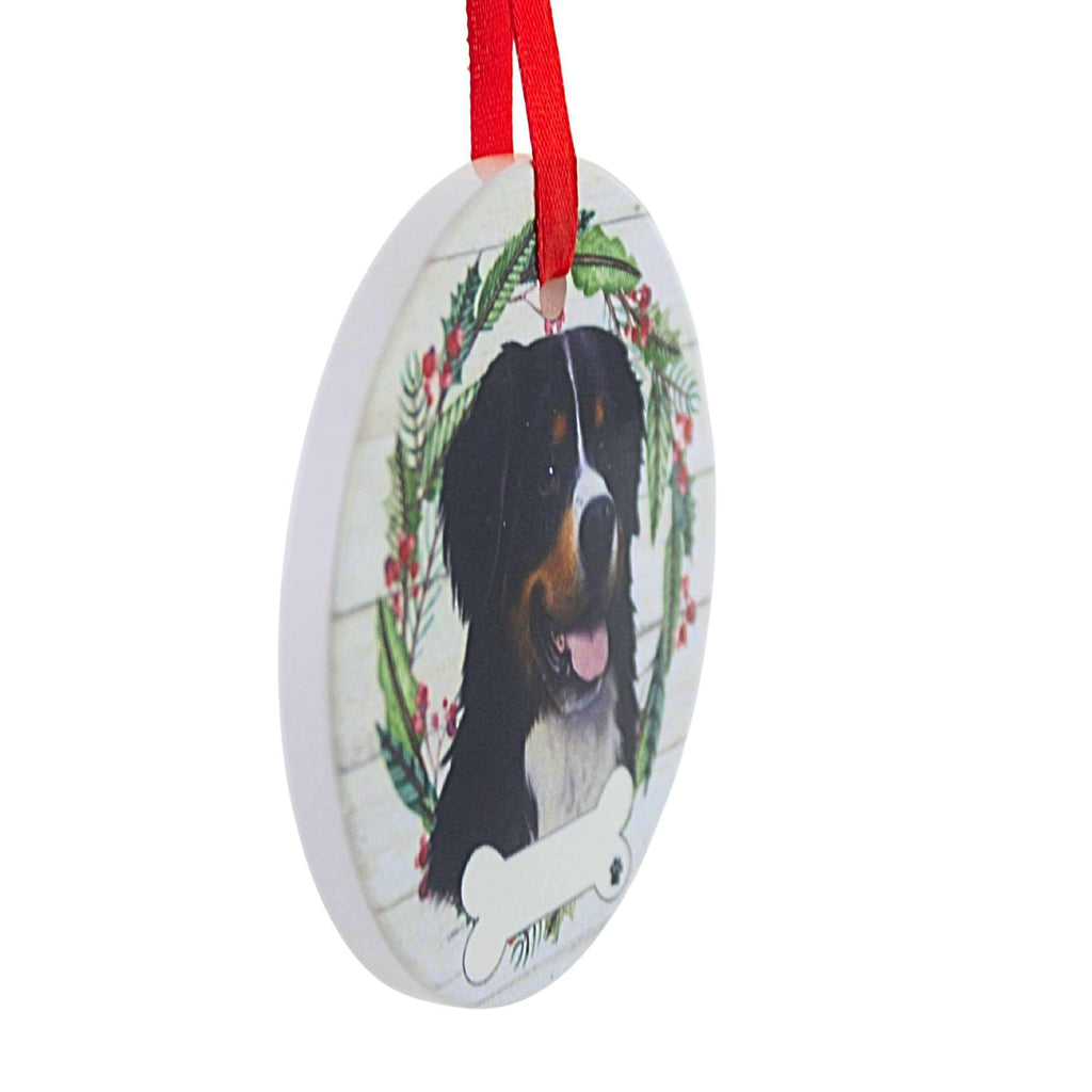66508 Ceramic Bernese Mt. Dog Ornament 55052