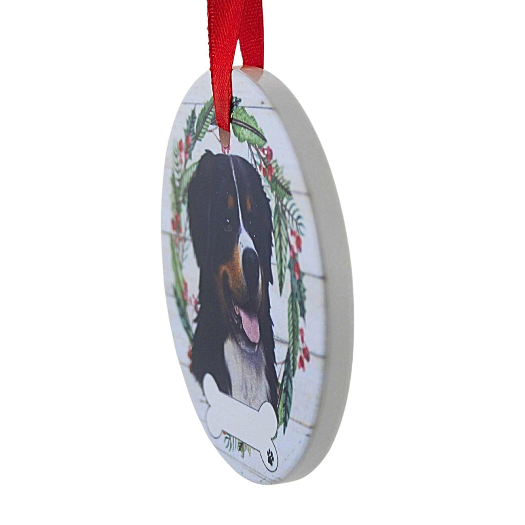 66508 Ceramic Bernese Mt. Dog Ornament 55052