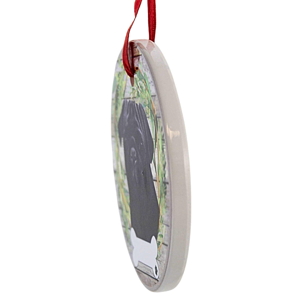 66512 Ceramic Pug Ornament 55032