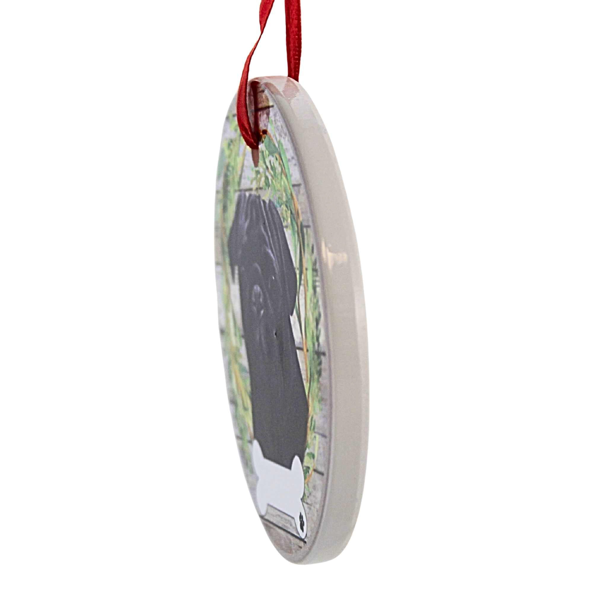 66512 Ceramic Pug Ornament 55032