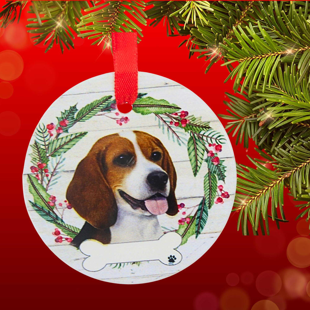 66513 Ceramic Beagle Ornament 5503