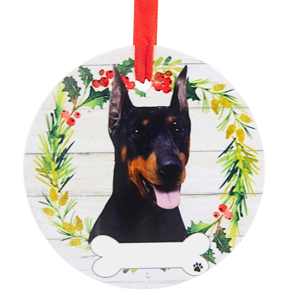 66515 Ceramic Doberman Ornament 550101