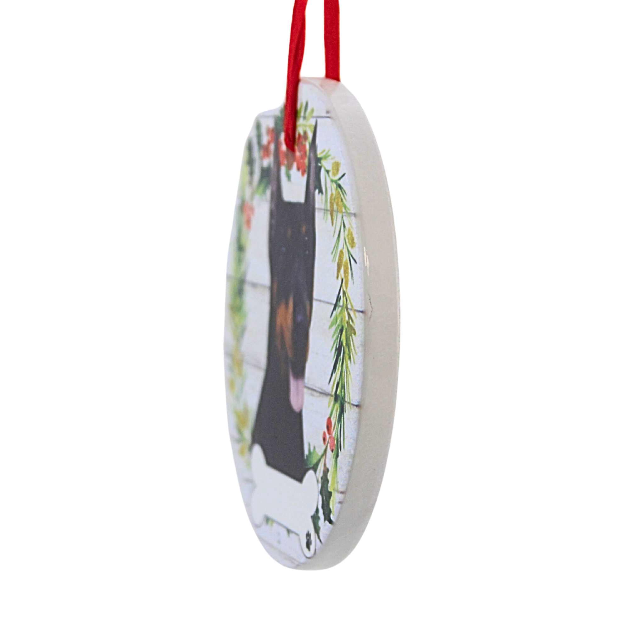 66515 Ceramic Doberman Ornament 550101
