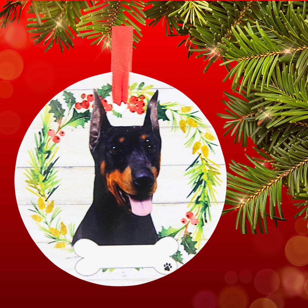 66515 Ceramic Doberman Ornament 550101