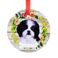 66517 Ceramic Black And White Shih Tzu Ornament 55087B
