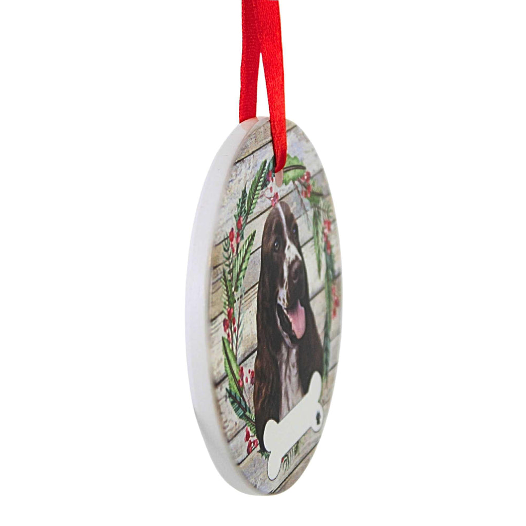 66519 Ceramic Springer Spaniel Ornament 55042