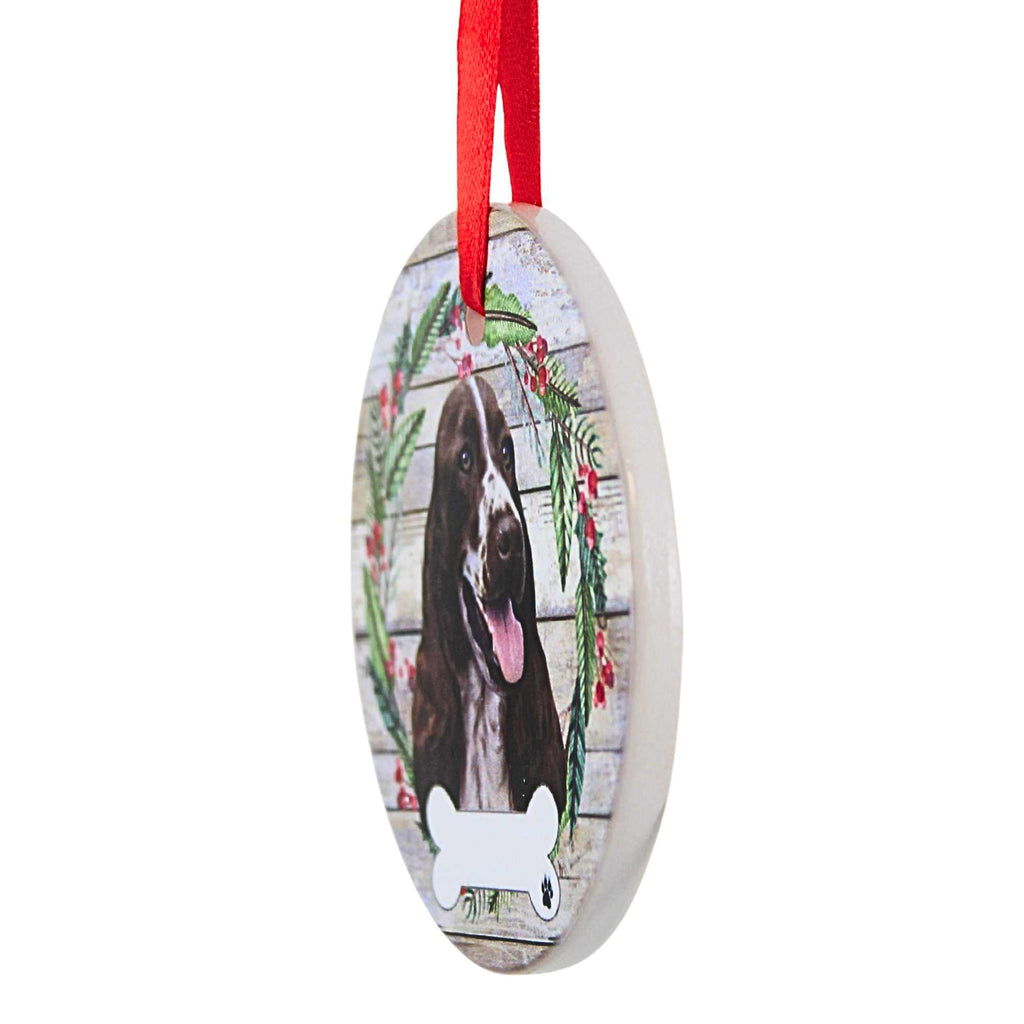 66519 Ceramic Springer Spaniel Ornament 55042