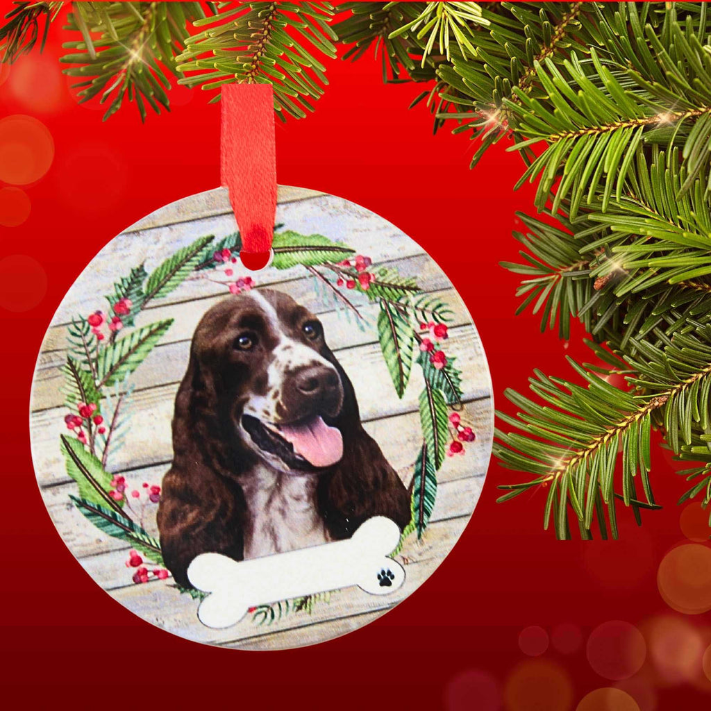 66519 Ceramic Springer Spaniel Ornament 55042