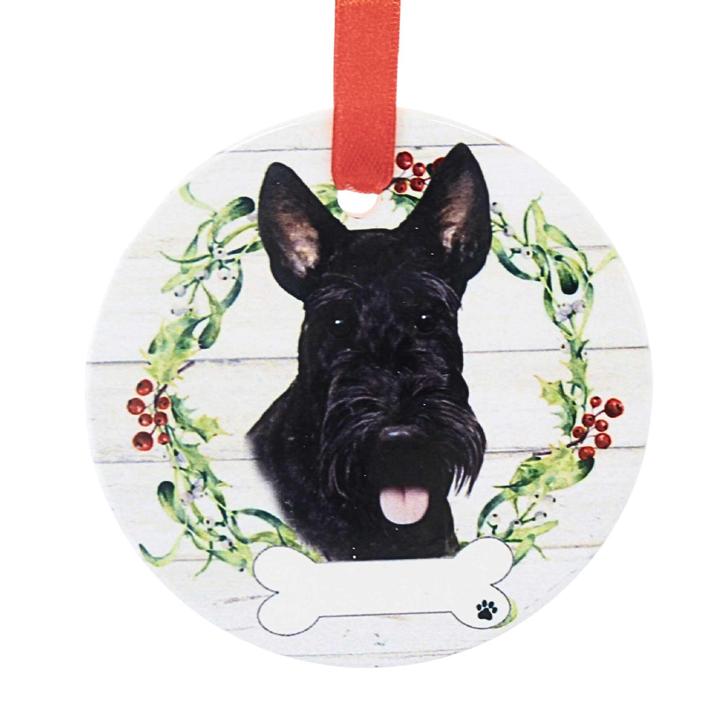66520 Ceramic Scottish Terrier Ornament 55035