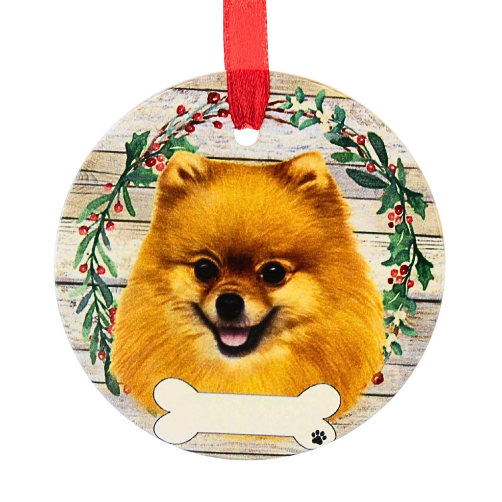 66521 Ceramic Pomeranian Ornament 55027