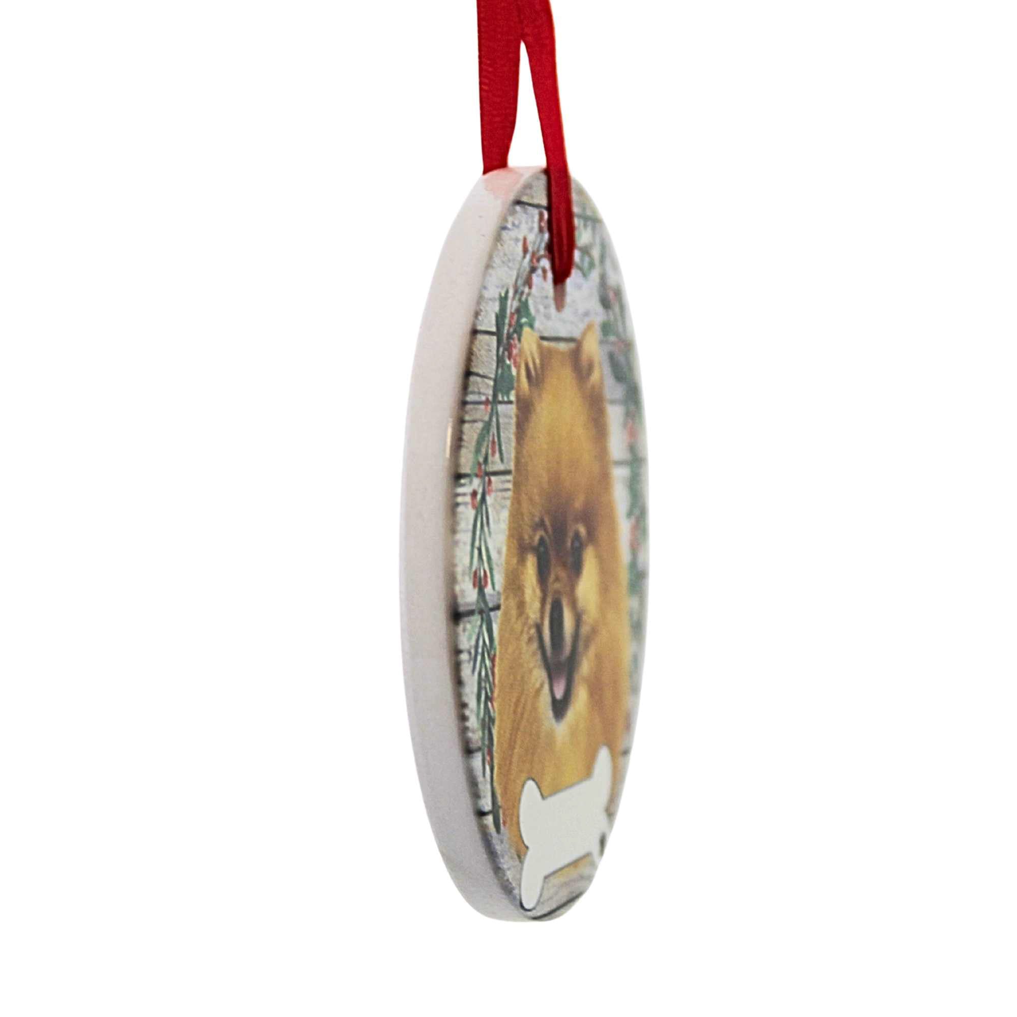 66521 Ceramic Pomeranian Ornament 55027