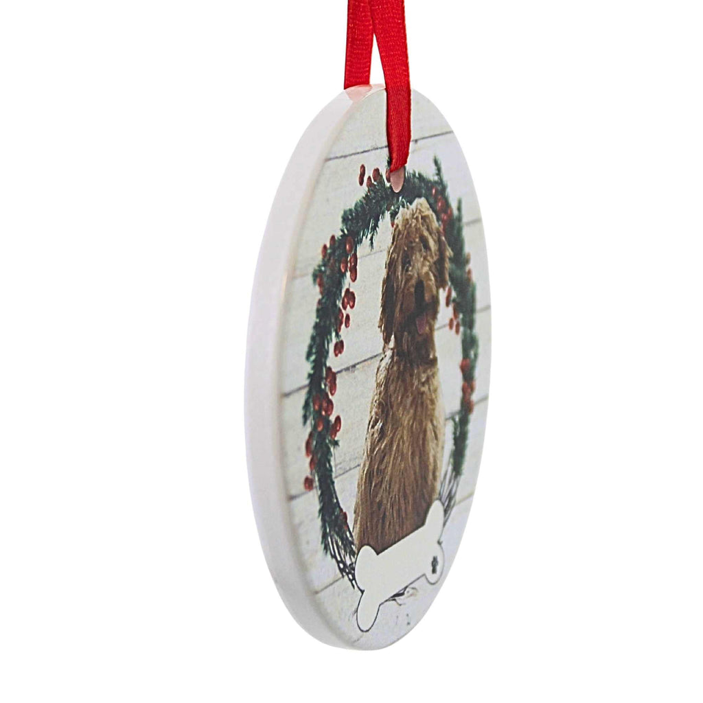 66522 Ceramic Goldendoodle (Rust) Ornament 550125RFB