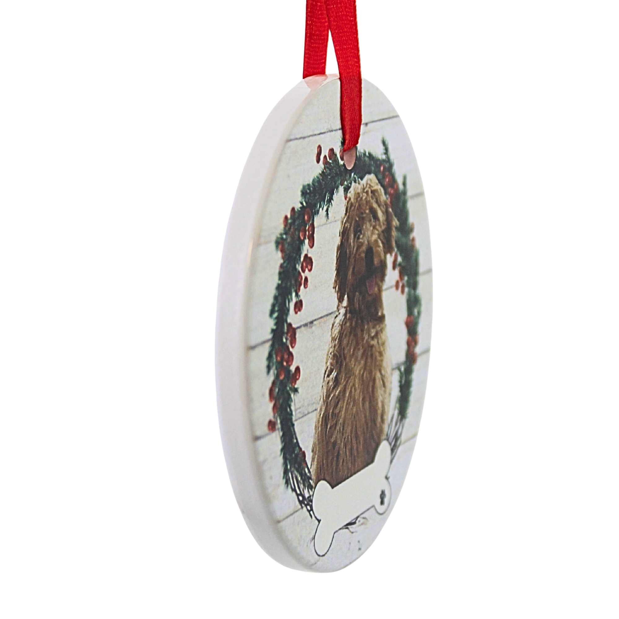 66522 Ceramic Goldendoodle (Rust) Ornament 550125RFB