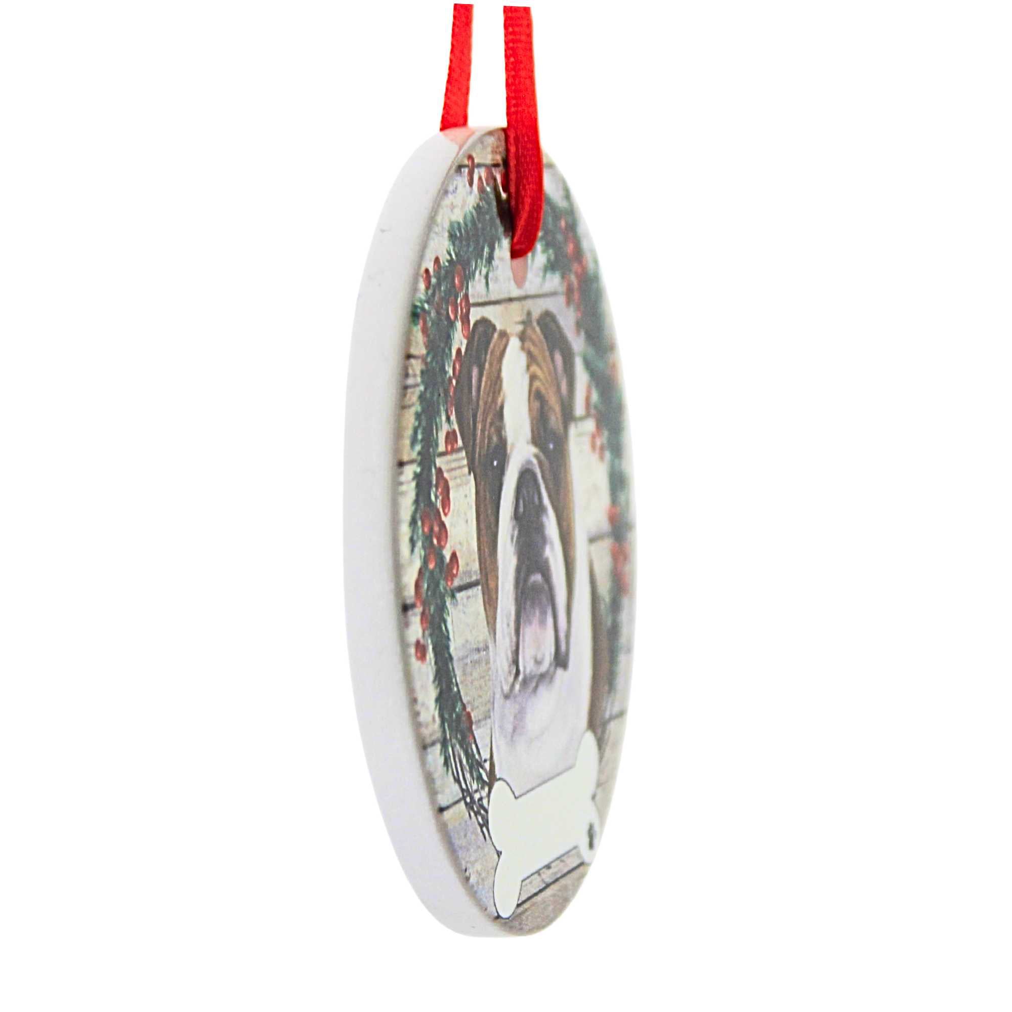 66525 Ceramic Bulldog Ornament 5508