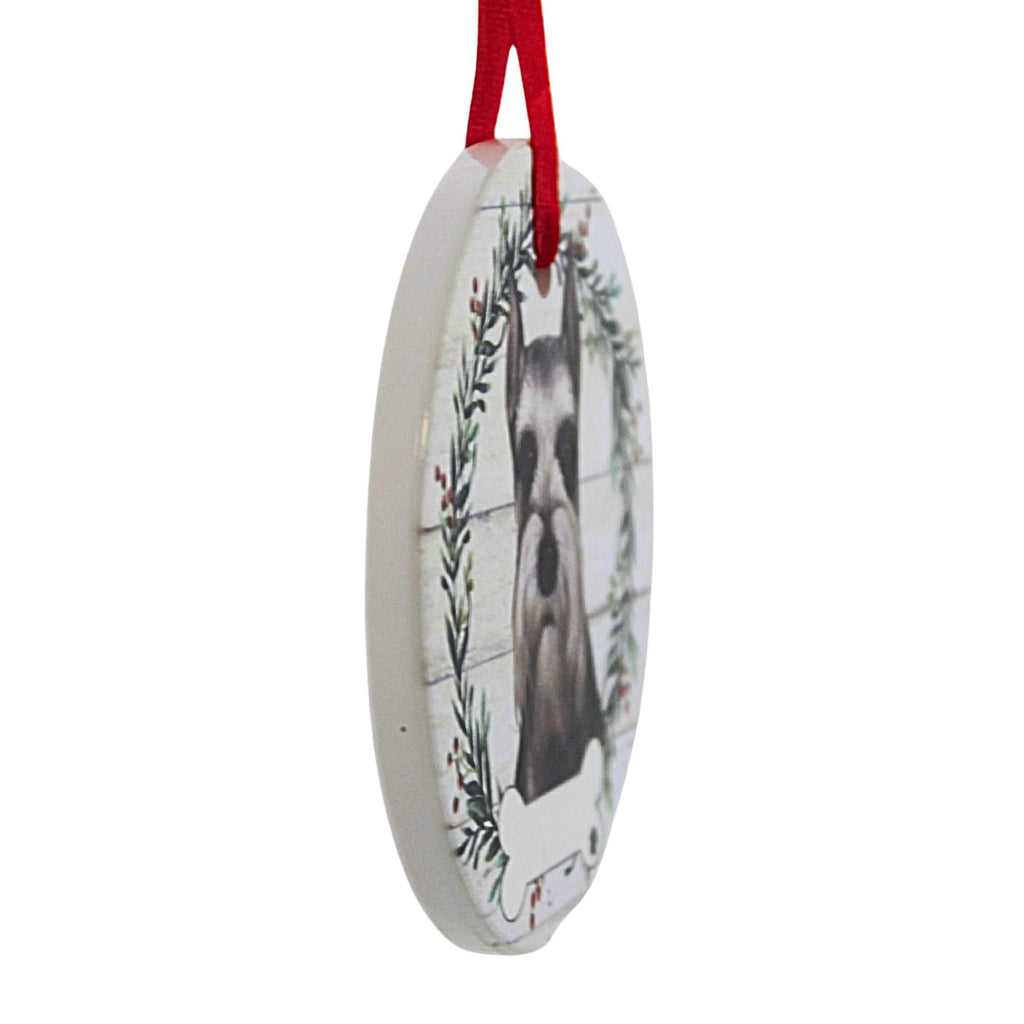 66527 Ceramic Schnauzer Ornament 55034