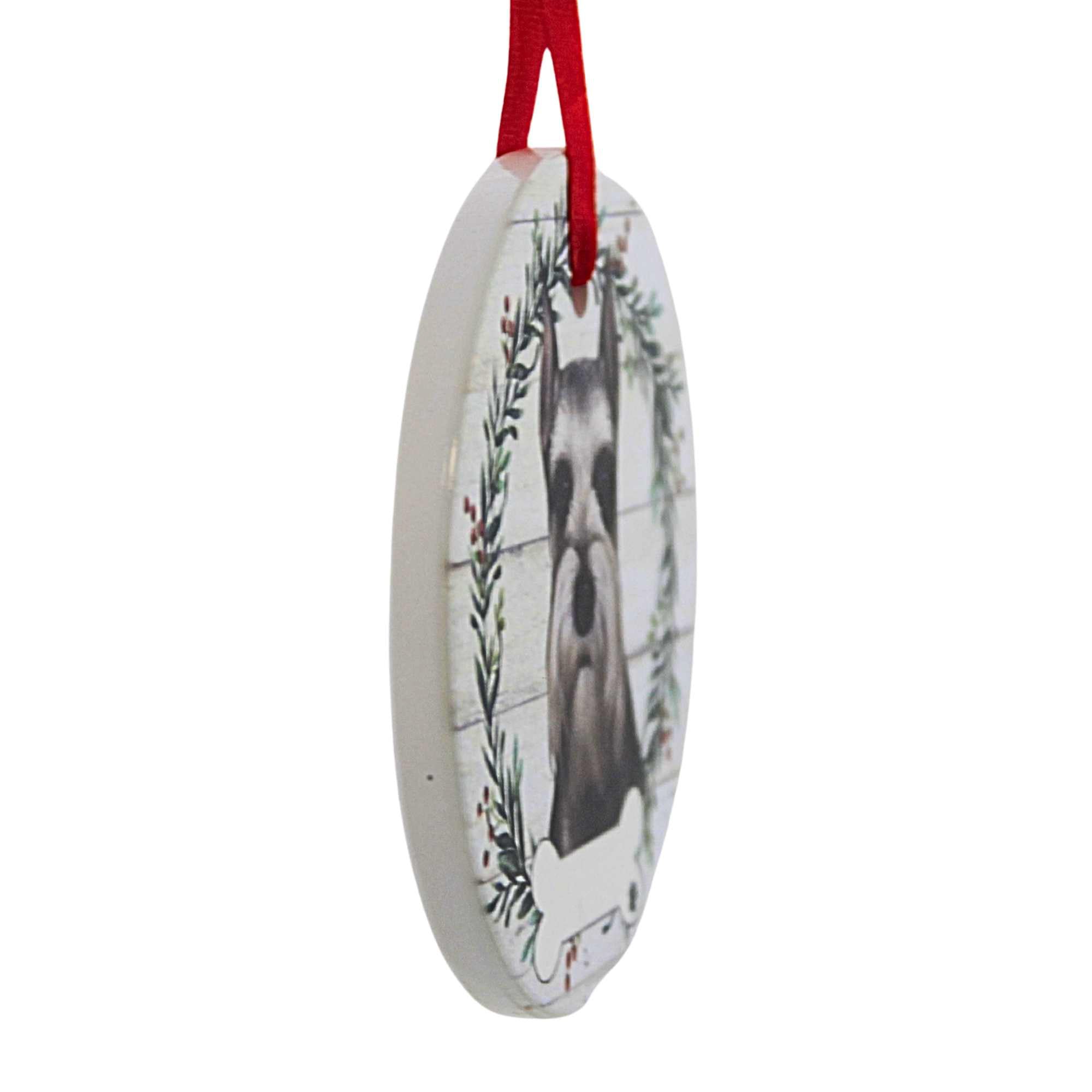 66527 Ceramic Schnauzer Ornament 55034