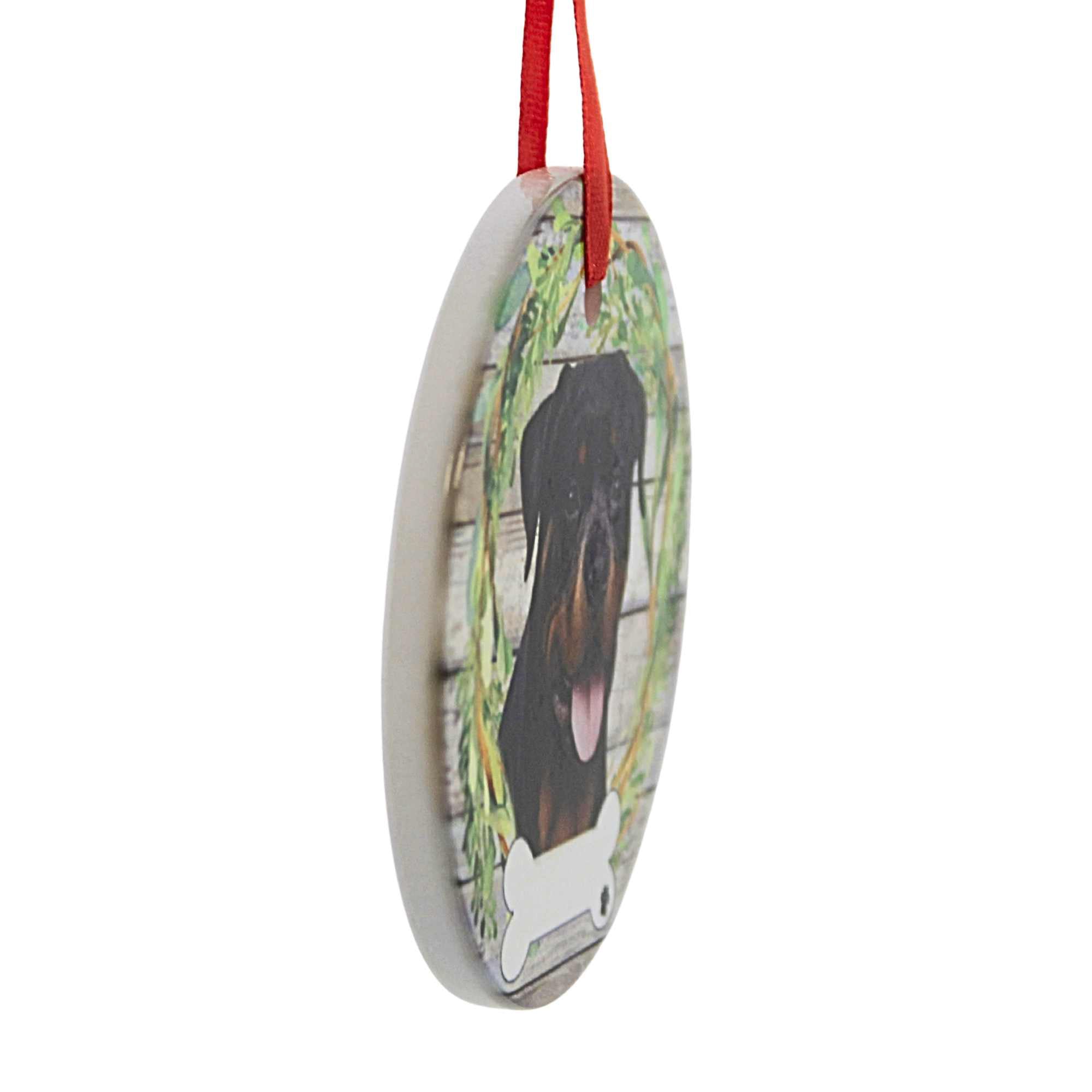 66530 Ceramic Rottweiler Ornament 55033