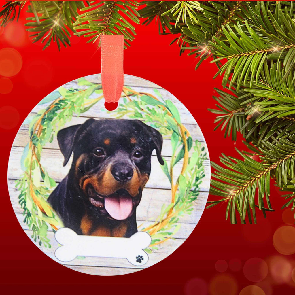 66530 Ceramic Rottweiler Ornament 55033