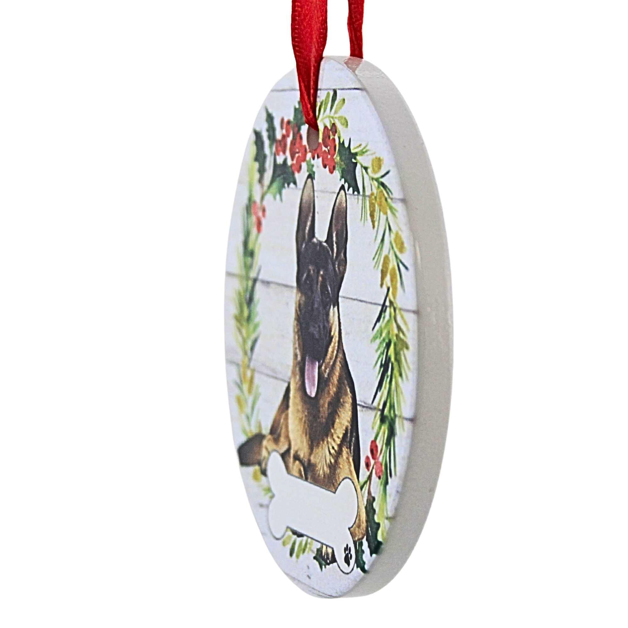 66532 Ceramic German Shepherd Ornament 55075FB