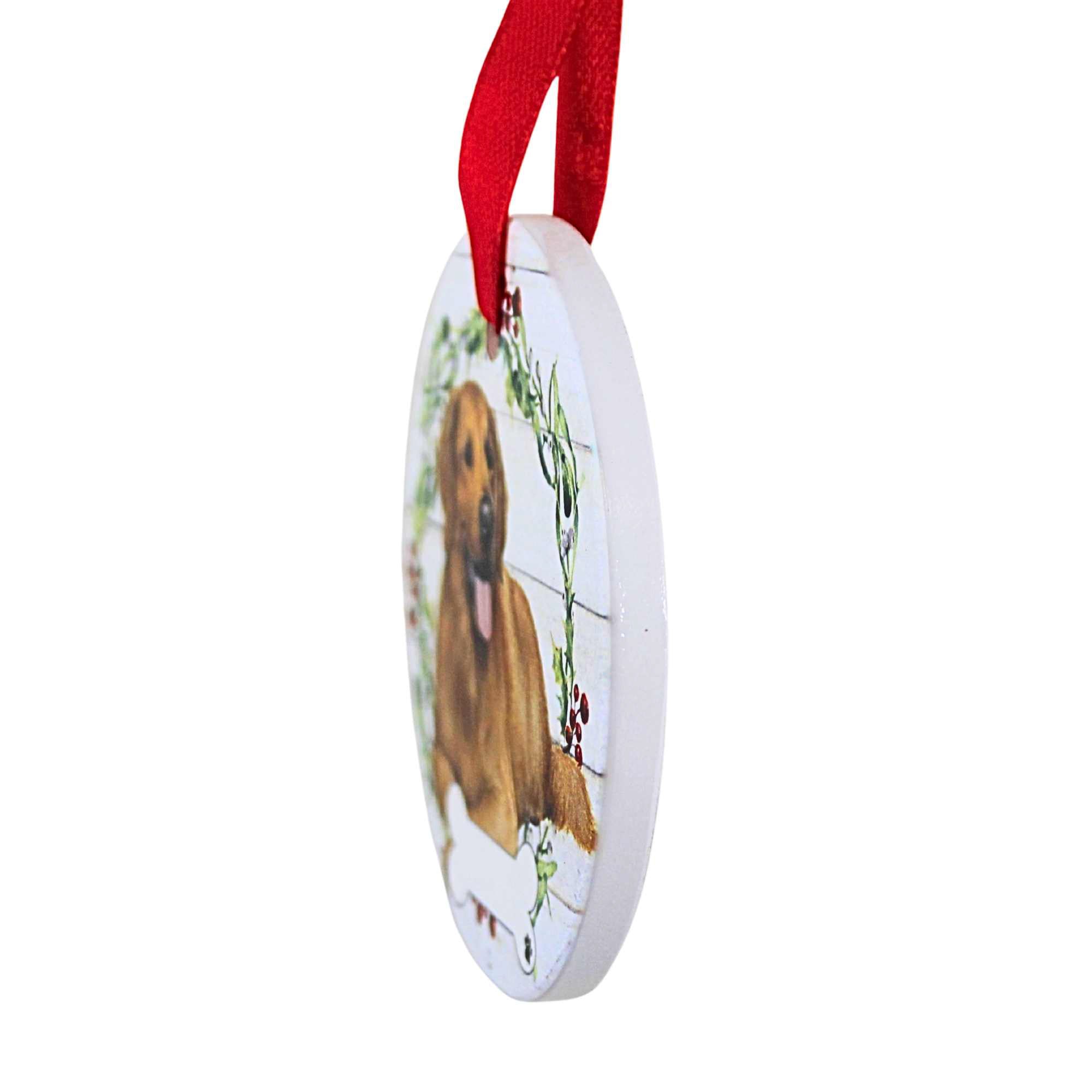66533 Ceramic Golden Retriever Ornament 55015FB