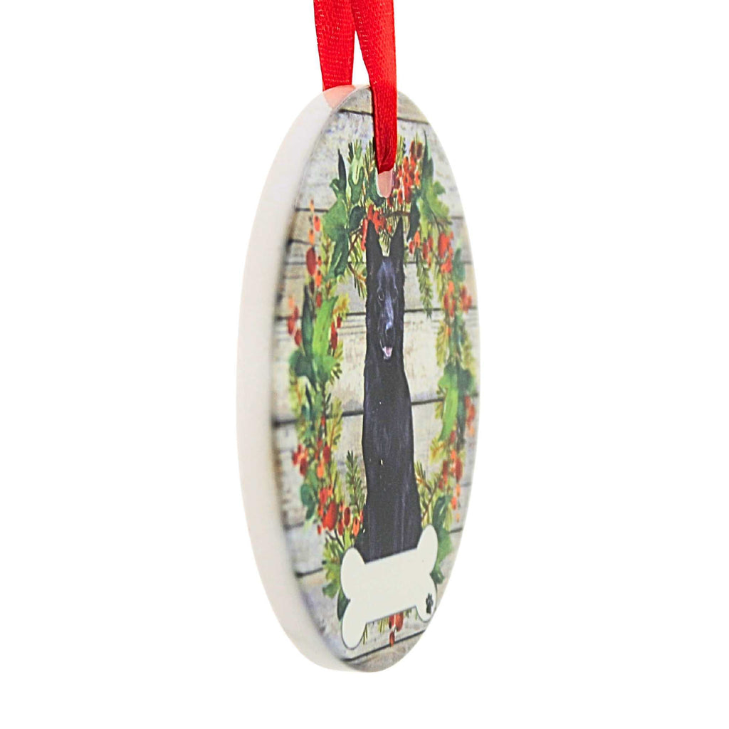 66534 Ceramic German Shepherd Ornament 55075B