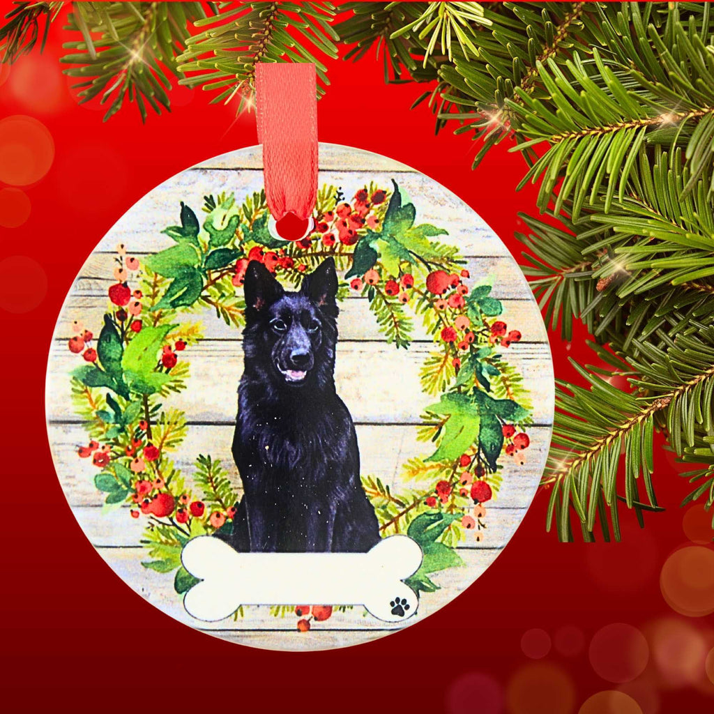 66534 Ceramic German Shepherd Ornament 55075B