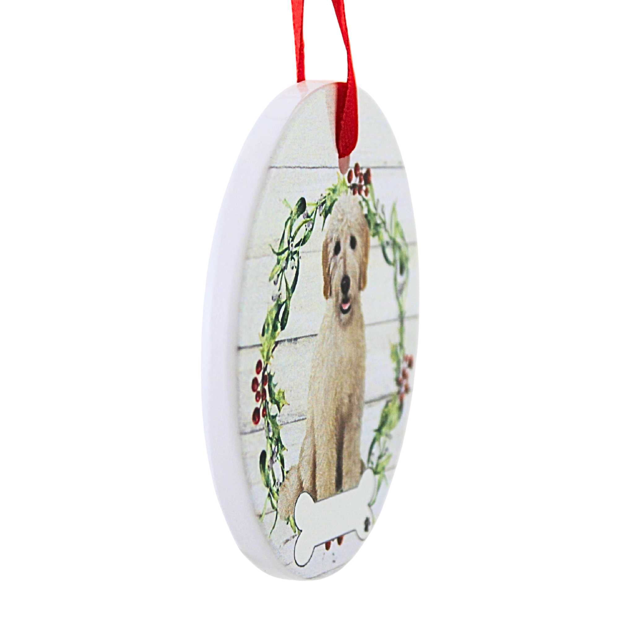 66536 Ceramic Goldendoodle Ornament 550125FB