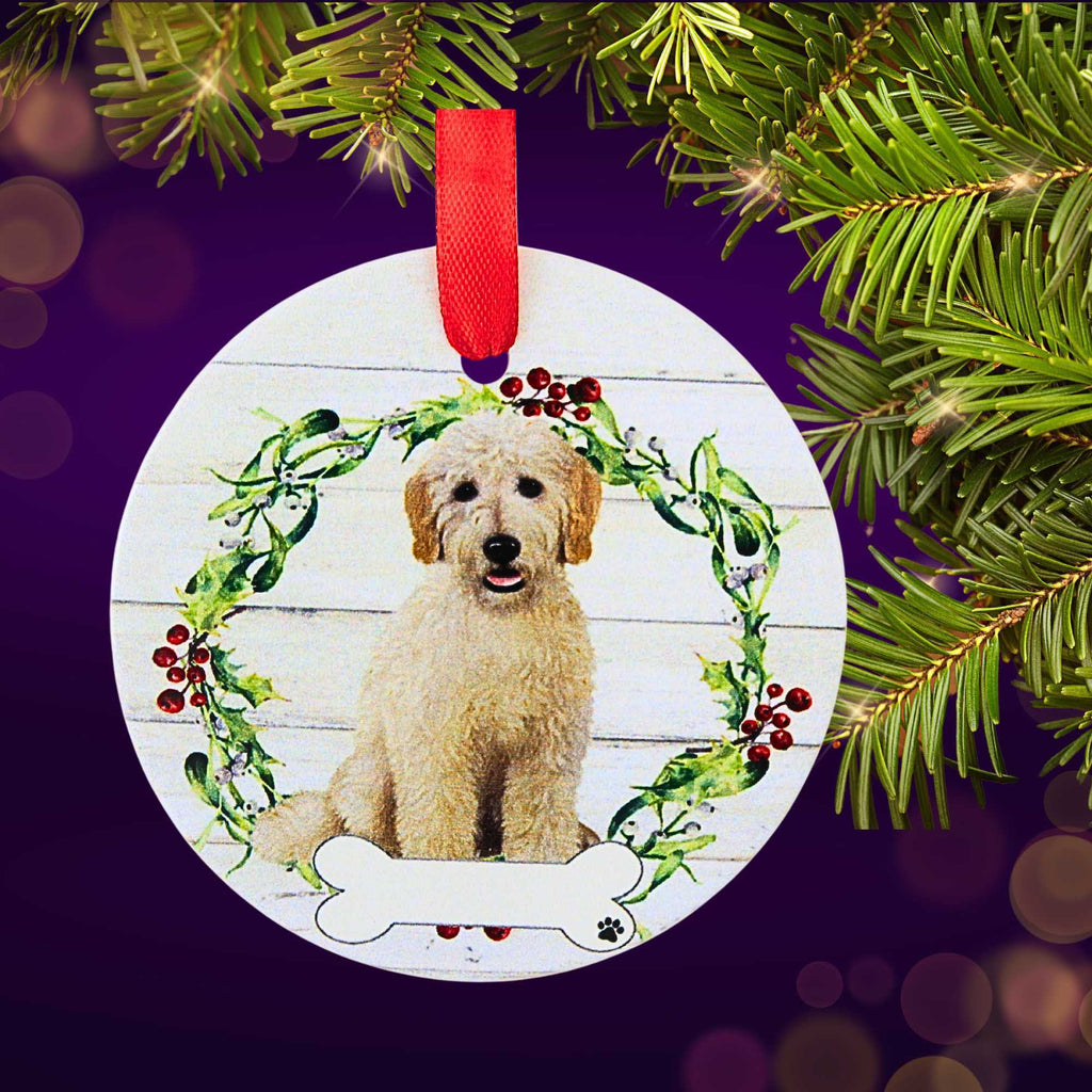 66536 Ceramic Goldendoodle Ornament 550125FB