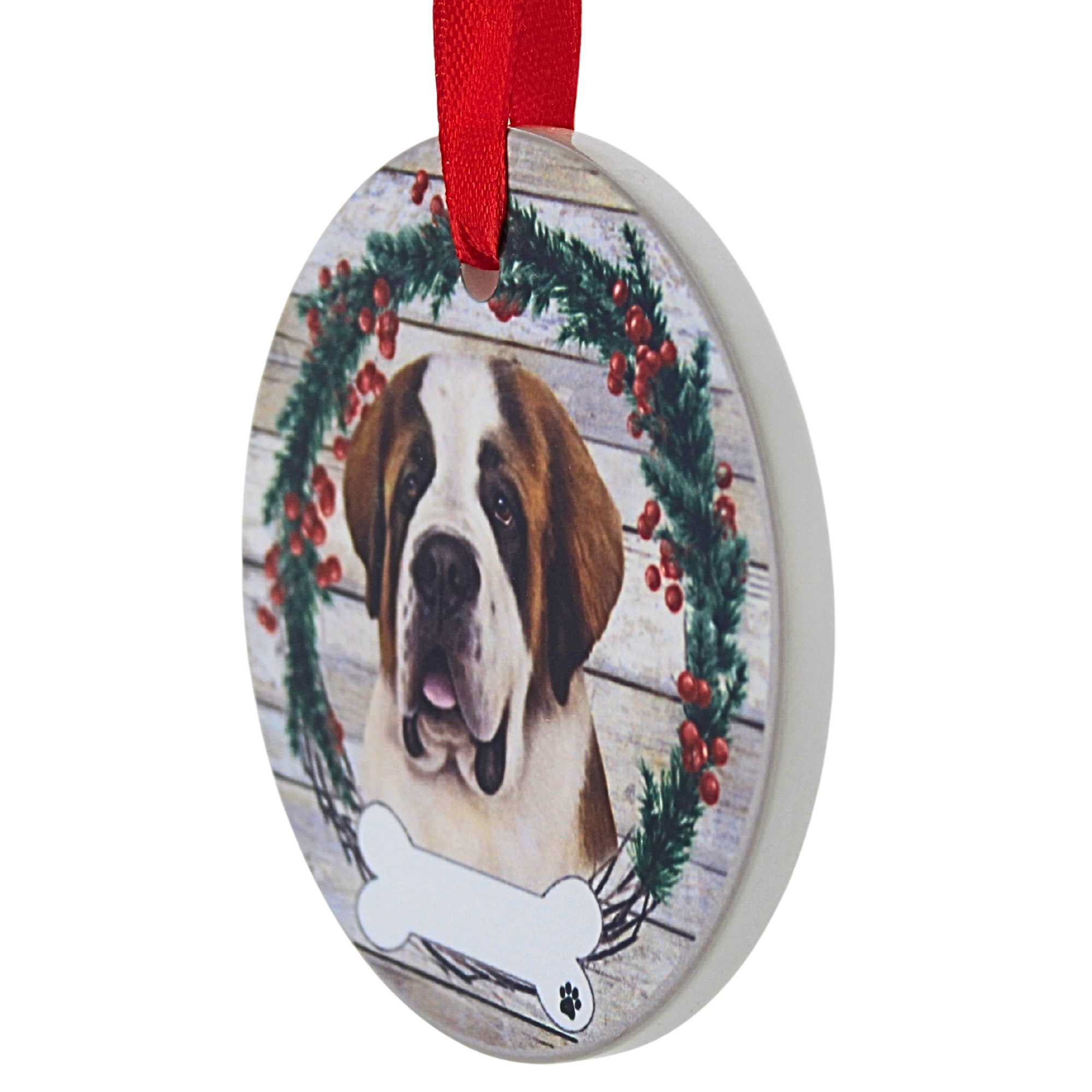66537 Ceramic St. Bernard Ornament 55050