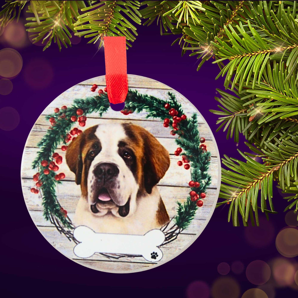 66537 Ceramic St. Bernard Ornament 55050
