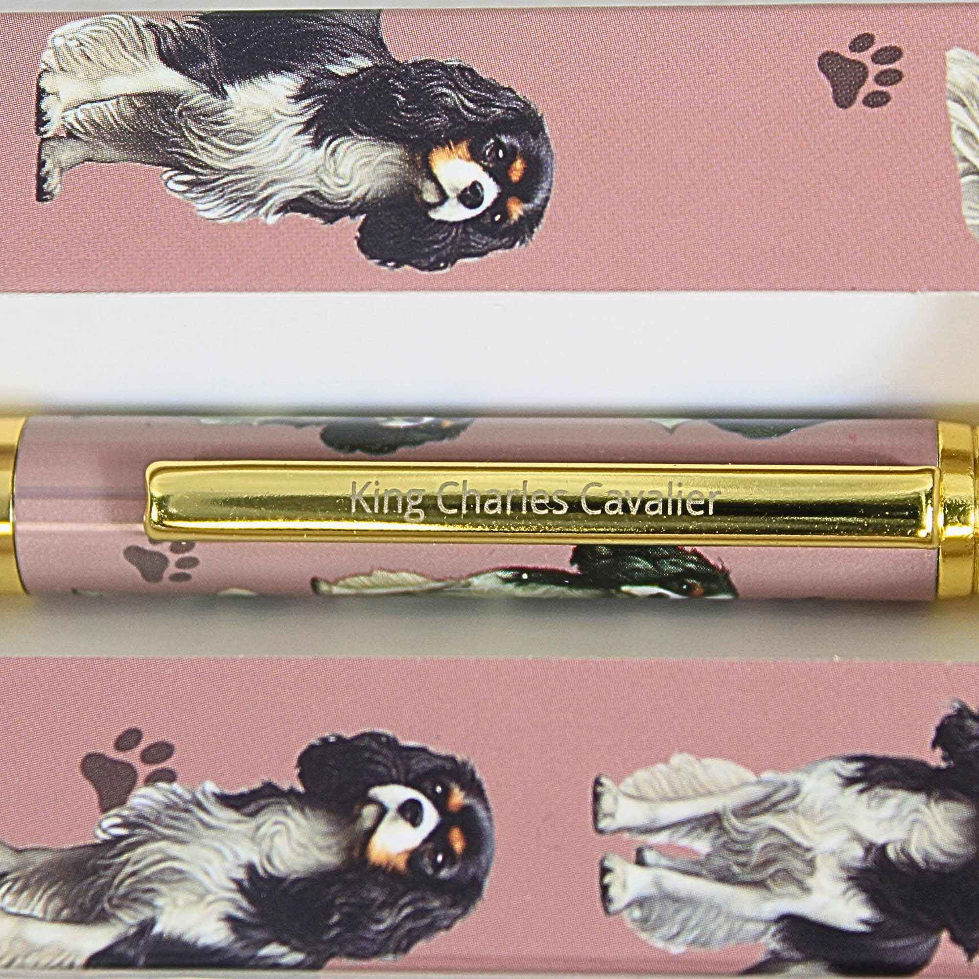 66548 Tri-Color King Charles Cavalier Ballpoint Pen 73619