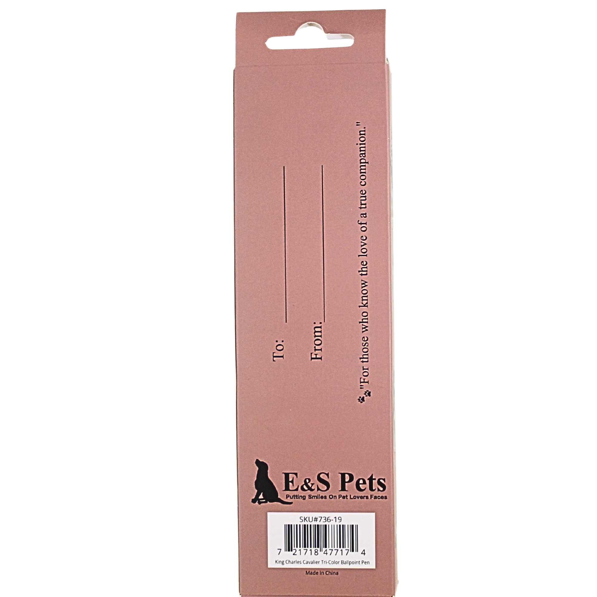 66548 Tri-Color King Charles Cavalier Ballpoint Pen 73619